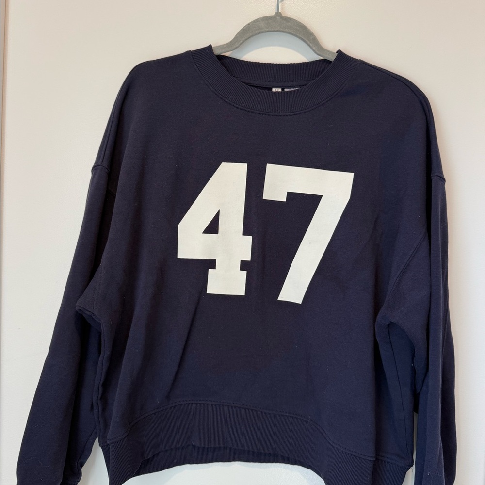 H&M Divided Navy Crewneck Sweatshirt